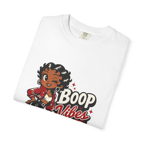 Boop Vibes Only T-Shirt — Retro Pinup Cartoon Tee